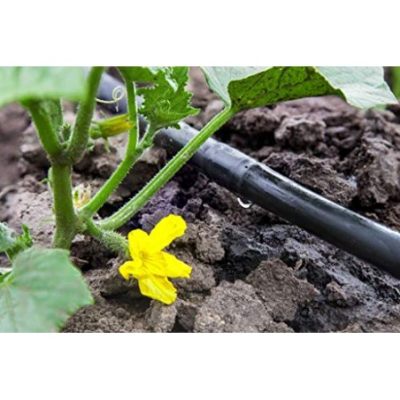Conectores de irrigação por gotejamento de 100 x 16 mm com anel de segurança. Conector de tubo de gotejamento de 16 mm de diâmet