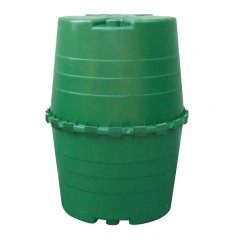 Serbatoio per acqua piovana in polietilene, 1300 litri, 118 x 156 cm. Adatto per installazioni interrate.