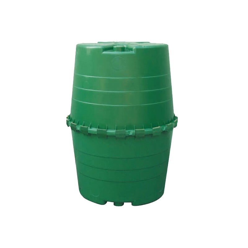 Polyethylene rainwater tank, 1300 liters, 118 x 156 cm. Suitable for underground installations.