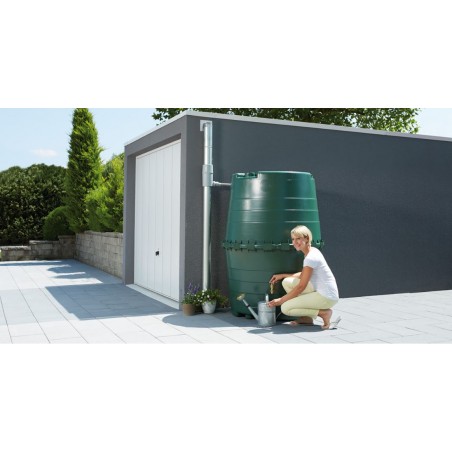 Polyethylene rainwater tank, 1300 liters, 118 x 156 cm. Suitable for underground installations.