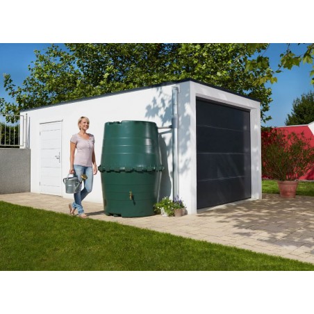 Polyethylene rainwater tank, 1300 liters, 118 x 156 cm. Suitable for underground installations.