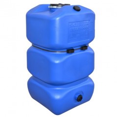 Réservoir d'eau potable 600 litres, Réservoir en polyéthylène carré extérieur pour Eau Potable, 74x74x135 cm