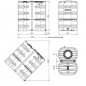 Réservoir d'eau potable 3000 litres rectangulaire en polyéthylène Schütz, 172x115x185 cm Réservoir d'eau potable 3000 litres rectangulaire en polyéthylène Schütz, 172x115x185 cm