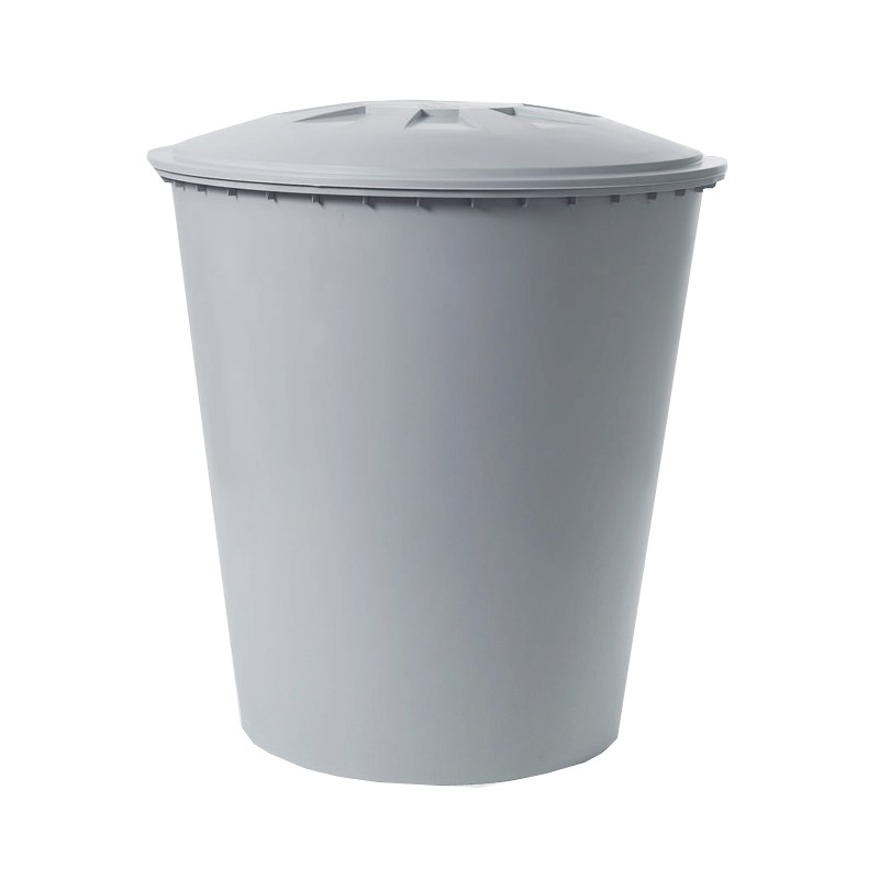 Réservoir d'eau potable en polyéthylène de 500 litres, 100 x 110 cm + couvercle avec protection contre le vent