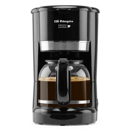 Cafetera de Goteo CG4027N Orbegozo, 15 tazas, jarra 1.5 L, Apto para Lavavajillas, Apagado automático, 900W negro