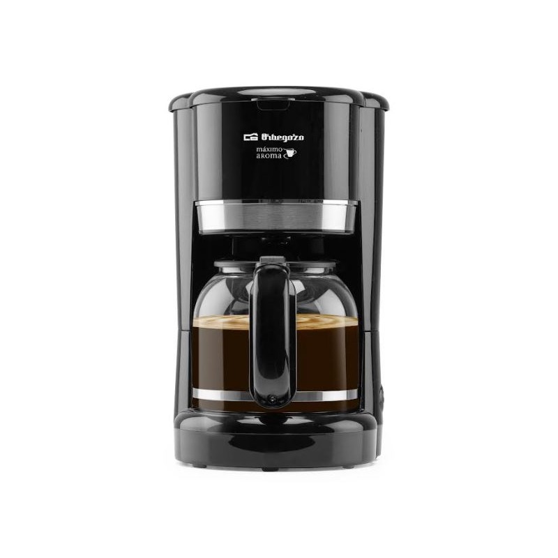 Cafetera de Goteo CG4027N Orbegozo, 15 tazas, jarra 1.5 L, Apto para Lavavajillas, Apagado automático, 900W negro