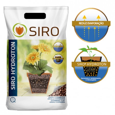 Argila Expandida 45L. Solo para Solos e Plantas. Substrato de Bola de Drenagem para Vasos, Jardins e Cultivos Hidropônicos.