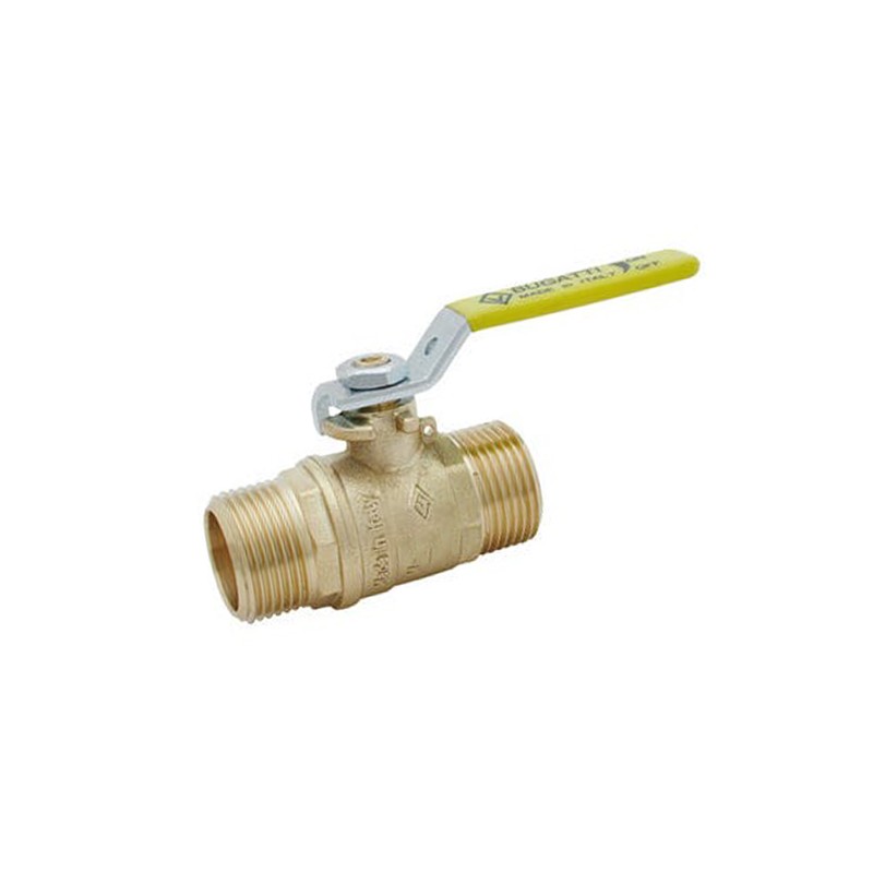 Llave de paso Latón gas 1/2'' - 20mm. Válvula bola homologada para GAS Canalizado. PN5. Válvula palanca 1/2'' macho fontanería