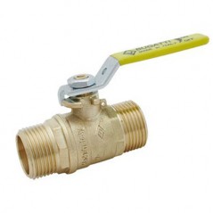 3/4" - 2mm Brass Gas Stop Valve. PN5 Approved Ball Valve for Piped Gas. 3/4" Male Lever Valve for Plumbing