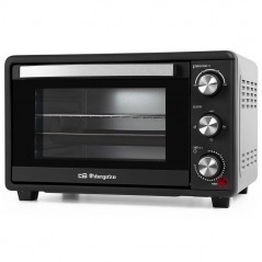 Forno elétrico de mesa Orbegozo de 25 litros. 1.500 W. Aquecimento superior e inferior.