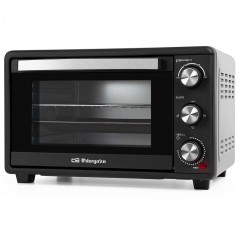 Horno eléctrico de sobremesa Orbegozo 25 litros. Potencia 1.500 W. Calor superior e inferior.