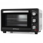 Forno elétrico de mesa de 25 litros, convecção de 1500 W, temporizador, seletor de temperatura, aquecimento superior e inferior Forno elétrico de mesa de 25 litros, convecção de 1500 W, temporizador, seletor de temperatura, aquecimento superior e inferior