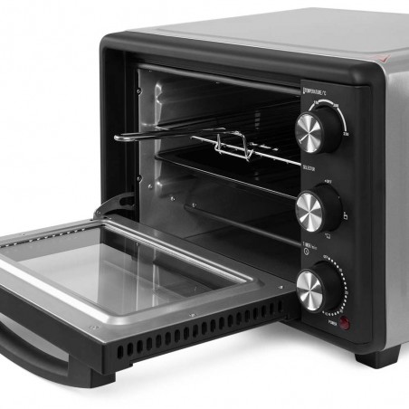 Forno elétrico de mesa Orbegozo de 25 litros. 1.500 W. Aquecimento superior e inferior.