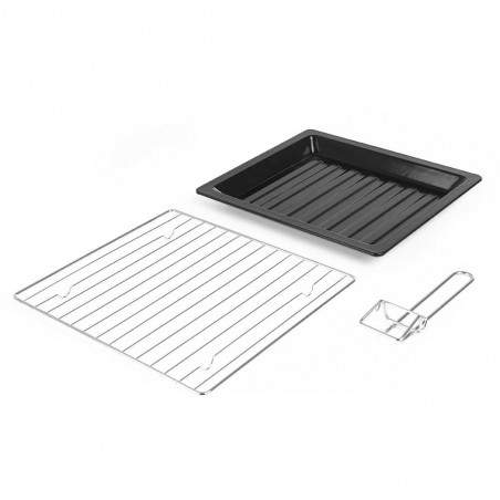 Forno elettrico a convezione Orbegozo da 25 litri e 1500 W. Selettore di temperatura: 100–230 °C. Timer: fino a 60 minuti.