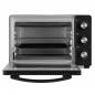 Forno elétrico de mesa de 30 litros, convecção de 1500 W, temporizador, seletor de temperatura, 49,7 x 32 x 41 cm Forno elétrico de mesa de 30 litros, convecção de 1500 W, temporizador, seletor de temperatura, 49,7 x 32 x 41 cm