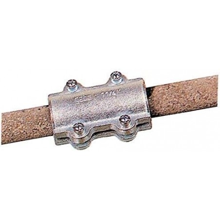 1 1/4" Steel Pipe Clamp for PE, steel, and metal pipes. Recommended for 40mm pipes.