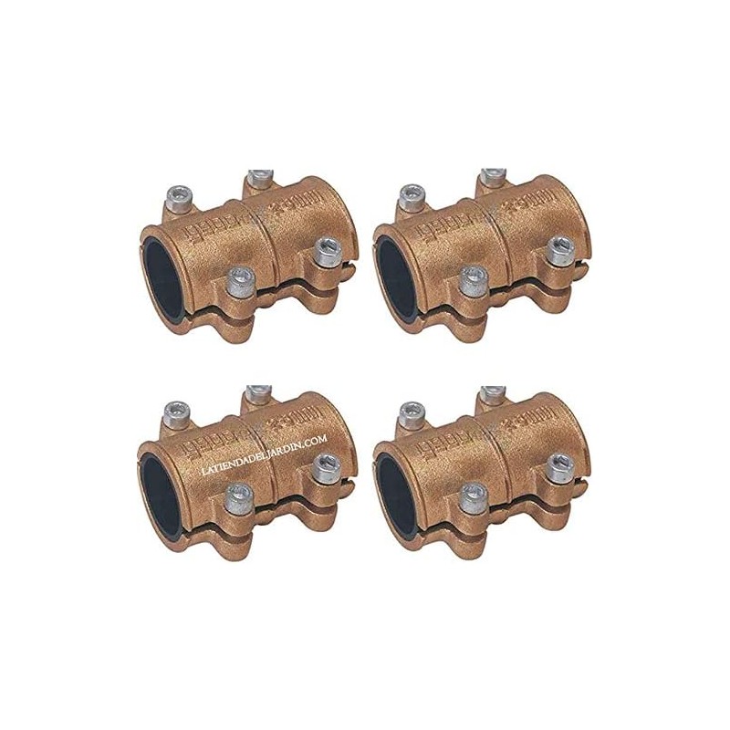 4 Stück Reparatur von Kupferrohren 28mm. Klemmverbindungen aus Messing für die Reparatur von Kupferrohrlecks 4 Stück Reparatur von Kupferrohren 28mm. Klemmverbindungen aus Messing für die Reparatur von Kupferrohrlecks