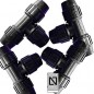 Lot de 4 Raccord de Plomberie MDPE pour Tuyaux d'Eau, Tee 25mm pour Tuyau MDPE en Plastique