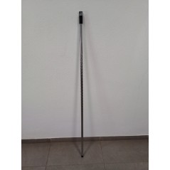 Asta per scopa, mocio o spazzola diamantata per impieghi gravosi, 140 cm, adattabile a qualsiasi spazzola, grigio