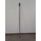 Palo para Cepillos, Escobas o Fregonas de Alta Resistencia, Diamante 140 cm, Adaptable a Cualquier Cepillo, Gris Palo para Cepillos, Escobas o Fregonas de Alta Resistencia, Diamante 140 cm, Adaptable a Cualquier Cepillo, Gris