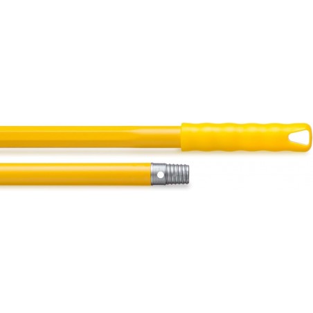 Heavy Duty Brush, Broom or Mop Handle, 140 cm, Adaptable to Any Brush, Yellow