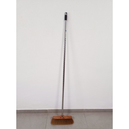 Broom for Delicate Surfaces, Sweeping Brush, Soft Bristles, Recommended for Parquet, 32x11x8 cm + Diamond Pole 140 cm