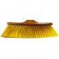 Balai pour surfaces délicates, brosse de balayage, poils souples, recommandé pour parquet, 32x11x8 cm + bâton jaune 140 cm