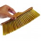 Broom for Delicate Surfaces, Sweeping Brush, Soft Bristles, Recommended for Parquet, 32x11x8 cm + Yellow Stick 140 cm Broom for Delicate Surfaces, Sweeping Brush, Soft Bristles, Recommended for Parquet, 32x11x8 cm + Yellow Stick 140 cm