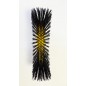 2 x Brosse à Balai de jardin spéciaux pour balayer le gazon artificiel, les tapis et l'extérieur, 33 x 15,5 x 11 cm, jaune