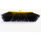 2 x Brosse à Balai de jardin spéciaux pour balayer le gazon artificiel, les tapis et l'extérieur, 33 x 15,5 x 11 cm, jaune