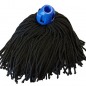 Mocio in microfibra con filo nero, filo universale, non graffia il pavimento, grande capacità di assorbimento Mocio in microfibra con filo nero, filo universale, non graffia il pavimento, grande capacità di assorbimento