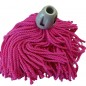 Schleife Bodenwischer Mikrofasermopp mit rosa Faden + Besenstiel 140 cm Schleife Bodenwischer Mikrofasermopp mit rosa Faden + Besenstiel 140 cm