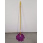 Balai microfibre MAX Pro avec fil violet + bâton jaune 140 cm, fil universel, ne raye pas le sol, sols lisses et non rugueux Balai microfibre MAX Pro avec fil violet + bâton jaune 140 cm, fil universel, ne raye pas le sol, sols lisses et non rugueux