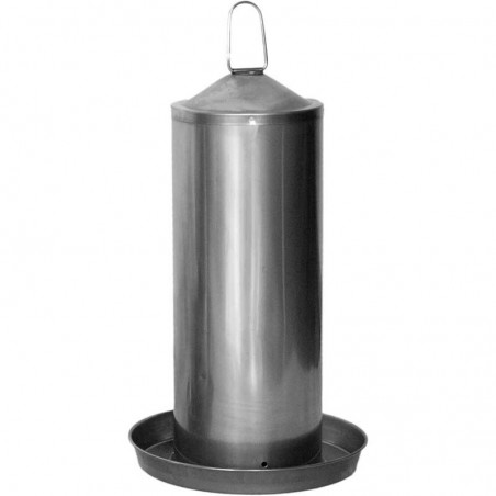 Chicken Drinker 5L, Stainless Steel, BPA Free, No Dangerous Edges, Hanging, 24x38 cm