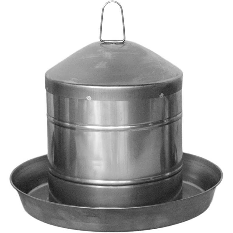 Abbeveratoio per polli 9L, in acciaio inox, antiruggine, senza BPA, senza bordi pericolosi, erogatore d'acqua per polli, 36x27 c Abbeveratoio per polli 9L, in acciaio inox, antiruggine, senza BPA, senza bordi pericolosi, erogatore d'acqua per polli, 36x27 c