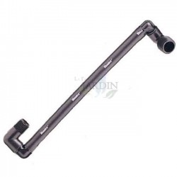 Gomito snodato 30 cm 1/2" x 1/2" per diffusori e irrigatori, collegamento flessibile nell'irrigazione a pioggia