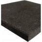 Gummibodenbelag Gym 1,2 x 2 Meter, Dicke 4 mm, Farbe Schwarz Gummibodenbelag Gym 1,2 x 2 Meter, Dicke 4 mm, Farbe Schwarz