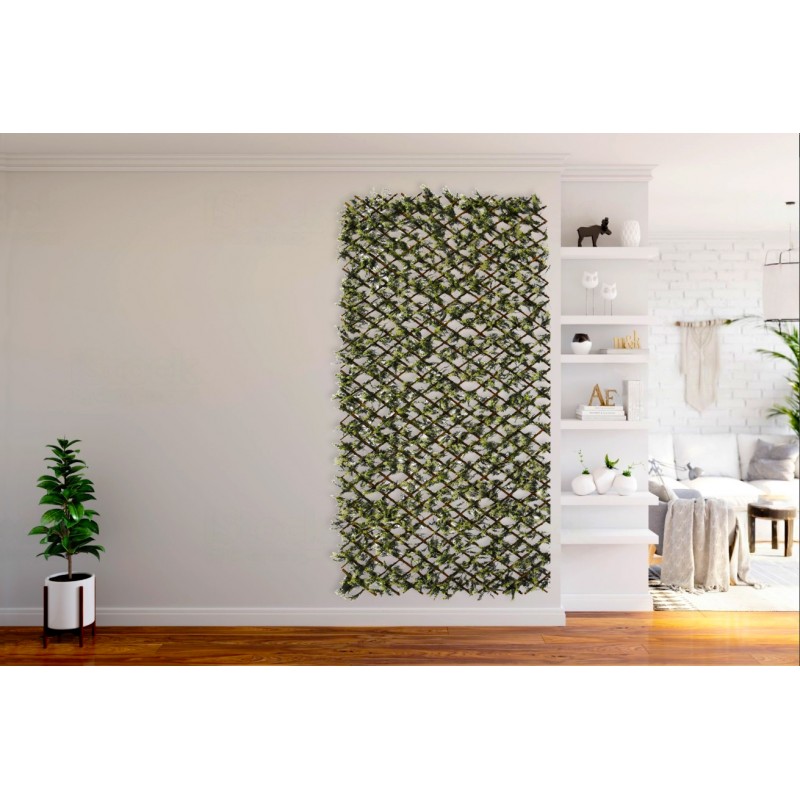 Wooden Trellis 100x200 cm | Cypress Wicker Trellis | Indoor/Outdoor Trellis | Extendable Trellis | Decorative Trellis