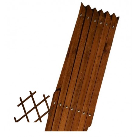  Tinted wooden trellis 40 x 180 cm for garden