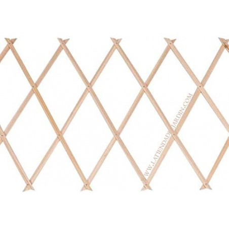 Wooden trellis, 180 x 180 cm, for gardens and room dividers. Extendable artificial hedge.