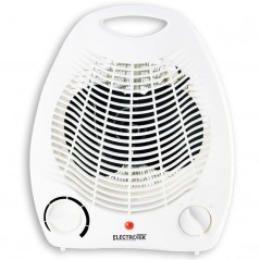 4 x Calefactor eléctrico con dos niveles de calor y modo de ventilación de aire frío, 1000W-2000W, ET-TV06, blanco