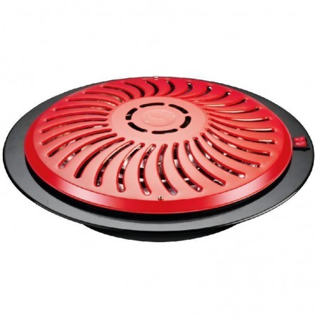 2 x Brasero Calefacción Radiador Eléctrico Rojo. 3 niveles de calefacción, 400-500-900W, 37x9,5 cm