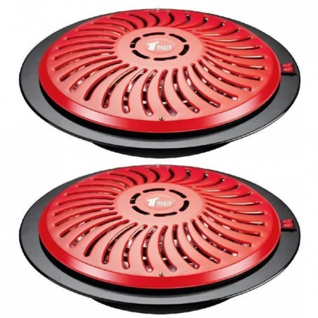 2 x Braseur Chauffage Radiateur Électrique Rouge. 3 Niveaux de Chauffage, 400-500-900W, 370x95 mm