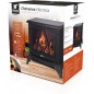 Chimenea Electrica 900W-1800W Efecto Llama con Dos Niveles de Calor, 40x27x44 cm, negro Chimenea Electrica 900W-1800W Efecto Llama con Dos Niveles de Calor, 40x27x44 cm, negro