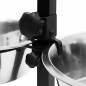 Ciotola e Abbeveratoio Doppia in Acciaio Inox con 4,5 litri x 2. Supporto Regolabile Stabile