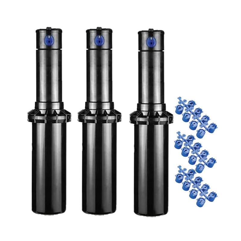 Pack 3 Aspersores de Riego Hunter PGP-04 3/4'' | Alcance 6,4 a 15,8 metros | Aspersor de Turbina ajustable PGP Ultra