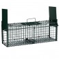 Piège Vivant Réutilisable 61x20x24 cm Piège d'animaux Cage avec 2 entrées pour Martres,Chats,Renards,Raton Laveur Piège Vivant Réutilisable 61x20x24 cm Piège d'animaux Cage avec 2 entrées pour Martres,Chats,Renards,Raton Laveur