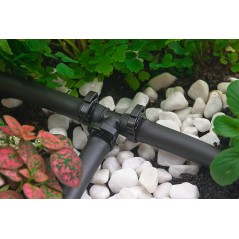 Pack 50 Abrazadera riego por goteo 16mm | Util para Tuberia de 16mm | Sujección del tubo para Riego por Goteo