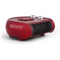 Calefactor horizontal Orbegozo FH5033. Dos niveles de potencia: 1250W-2500W. Color Rojo. Selector rotativo de tres posiciones.