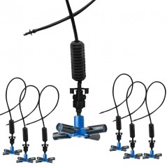 50 x nebulizador profissional com 4 saídas | Sistema de resfriamento eficiente para uso interno e externo